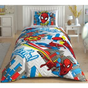 Taç Spiderman Hero Kapitoneli Lisanslı Nevresim Takımı