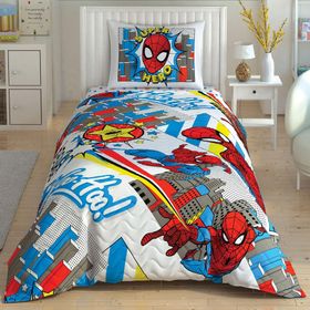 Taç Spiderman Hero Kapitoneli Lisanslı Nevresim Takımı