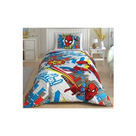 Taç Spiderman Hero Kapitoneli Lisanslı Nevresim Takımı