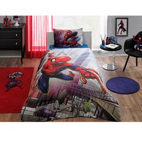 Taç Spiderman Lisanslı Tek Kişilik Battaniye