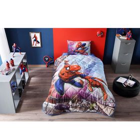 Taç Spiderman Tek Kişilik Yorgan Seti