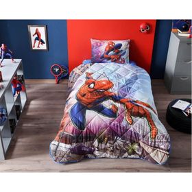 Taç Spiderman Tek Kişilik Yorgan Seti
