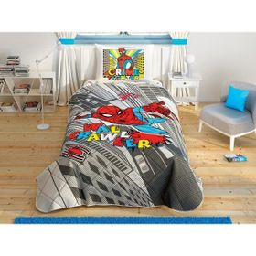 Taç Spiderman Wall Crawler Lisanslı Tek Kişilik Yorgan Set