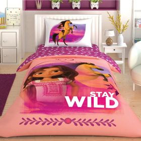 Taç Spirit Stay Wild Lisanslı Pembe 160x220 Cm Tek Kişilik Nevresim Takımı