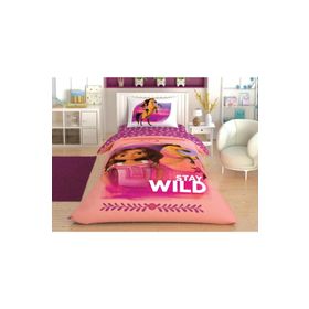 Taç Spirit Stay Wild Lisanslı Pembe 160x220 Cm Tek Kişilik Nevresim Takımı