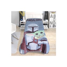 Taç Star Wars Mandalorian Lisanslı Yeni Sezon Tek Kişilik Battaniye