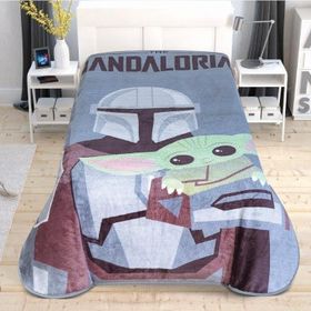 Taç Star Wars Mandalorian Lisanslı Yeni Sezon Tek Kişilik Battaniye