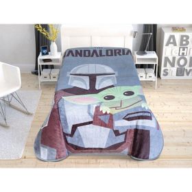 Taç Star Wars Mandalorian Lisanslı Yeni Sezon Tek Kişilik Battaniye