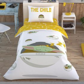 Taç Star Wars The Child Lisanslı Beyaz Tek Kişilik Nevresim Takımı