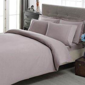 Taç Stripe Lila King Size Premium Basic Nevresim Takımı