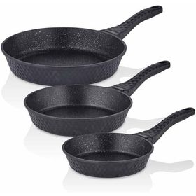 Taç TAC-4744 Triton 3lü Döküm Siyah Tava Seti