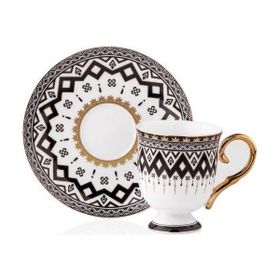 Taç TAC-6795 Siyah Ebrar 6 Kişilik Fincan Takımı
