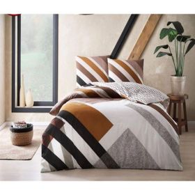 Taç Trent Ranforce Taba 120 x 200 cm Tek Kişilik Nevresim Takımı