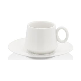 Taç Tulip Beyaz Kahve Fincan Seti