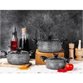 Taç Ultra Granit 3'lü Güveç Set