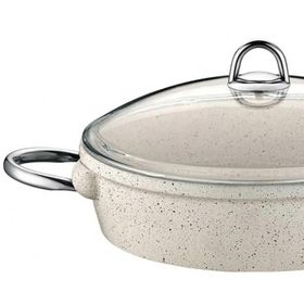 Taç Vision Basık Beyaz 26 cm Tencere