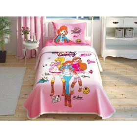 Taç Winx Dream Lisanslı Açık Pembe Tek Kişilik Pike Takımı