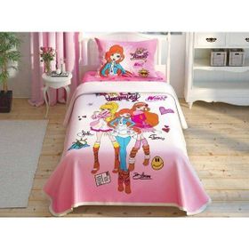 Taç Winx Dream Lisanslı Açık Pembe Tek Kişilik Pike Takımı