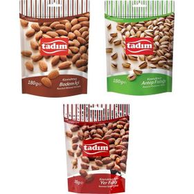 Tadım 3x180 gr Badem + Antep Fıstığı + Yer Fıstığı
