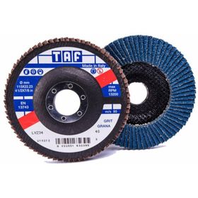Taf ZİR-OKS LVZ34-40 K.115x22 mm 40 Kum Zrk Mavi Flap Disk
