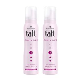 Taft Bukle Belirginleştirici Ekstra Güçlü No:3 2x150 ml Saç Şekillendirici Köpük