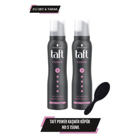 Taft Power 2x150 ml Kaşmir Köpük + Tarak
