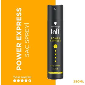 Taft Power Express No 5 250 ml Anında Kuruyan Formül Saç Spreyi