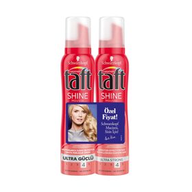 Taft Shine Mousse 2x150 ml Saç Şekillendirici Köpük