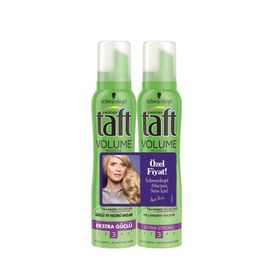 Taft Volume Mousse 150 ml +Hacim Sağlayan Şekillendirici 2'Li Saç Köpüğü