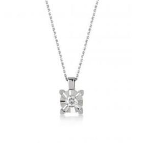 Tahal 0.09 Karat Pırlanta Tektaş Kolye