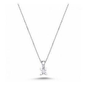 Tahal 0.09 Karat Pırlanta Tektaş Kolye