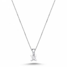 Tahal 0.09 Karat Pırlanta Tektaş Kolye