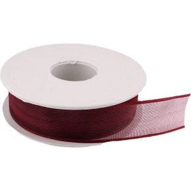 Tahtakale Toptancıları 2.5 cm 20 m Bordo Şifon Kurdele