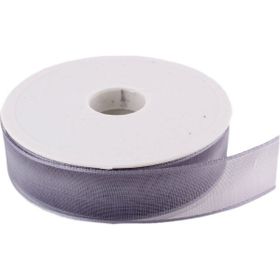 Tahtakale Toptancıları 2.5 cm 20 m Gri Şifon Kurdele