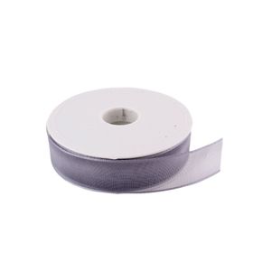 Tahtakale Toptancıları 2.5 cm 20 m Gri Şifon Kurdele