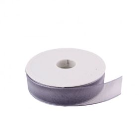 Tahtakale Toptancıları 2.5 cm 20 m Gri Şifon Kurdele
