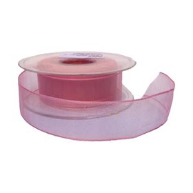 Tahtakale Toptancıları 2.5 cm 20 m Pembe Şifon Kurdele