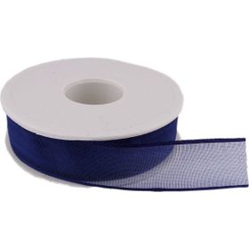 Tahtakale Toptancıları 2.5 cm 20 m Saks Mavi Şifon Kurdele