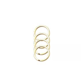 Tahtakale Toptancıları 2.5 cm 50 Adet GoldZincirsiz Boş Yassı Model Anahtarlık Halkası