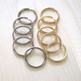 Tahtakale Toptancıları 3.1 cm 50 Adet Gümüş Zincirsiz Boş Yassı Model Anahtarlık Halkası