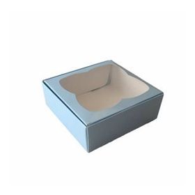 Tahtakale Toptancıları 9 X 9 X 3 cm 50 Adet Mavi Çerçeveli Karton Kutu
