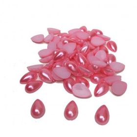 Tahtakale Toptancısı 10 mm 880 Adet Pembe Yarım İnci Damla Modeli