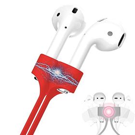 Tahticmer Apple Airpods 1 2 Airpods 3 Airpods Pro Uyumlu Silikon Kırmızı Boyun Askı İpi Tutucu