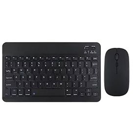 Tahticmer Apple iPad Pro 12.9 inç 2015 A1584 A1652 Uyumlu Siyah Kablosuz Bluetooth Klavye Mouse Set