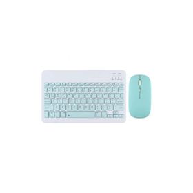 Tahticmer Apple iPad Pro 12.9 inç 2020 A2069 A2232 A2233 A2229 Mavi Kablosuz Bluetooth Klavye Mouse Set