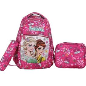 Tahticmer Beslenme Çantalı Kalemlikli Prenses Pembe Okul Çantası