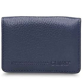 Tahticmer Hakiki Deri 10.5x7.5x2 cm Mini Mat Lacivert Guard Cüzdan Mini Mıknatıslı Kartlık