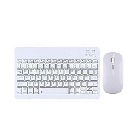 Tahticmer Huawei Matepad Beyaz T 10S 10.1 inç Uyumlu Kablosuz Bluetooth Klavye Mouse Set