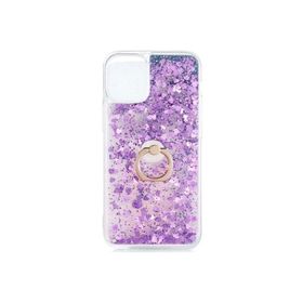 Tahticmer Samsung Galaxy A03S Simli Pullu Sulu Yuzuklu Standli Silikon Milce Kapak Luks Tpu Kılıf