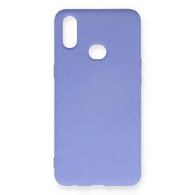 Tahticmer Samsung Galaxy A10S Nano Içi Kadife Silikon Lila Kılıf